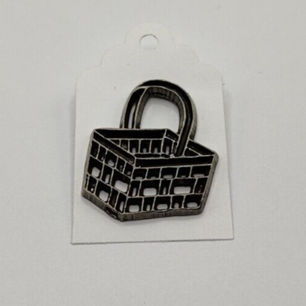 Pewter Easter Spring Basket Pin from Ann Clark Mother's Day Mom Birthday Gift